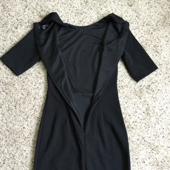 Lulu’s Westwood Black Dress Faux Wrap Short Sleeve Size XS - Picture 8 of 8